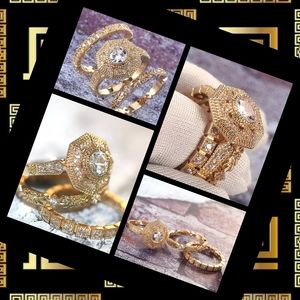 NEW/ Woman's Gold Octagan Ring 💍💍 Size 7